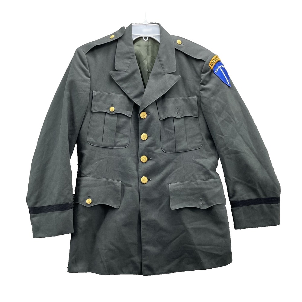 US ARMY AG-344 Service Dress Uniform Jacket Men 40S Wool Blend Workwear Military